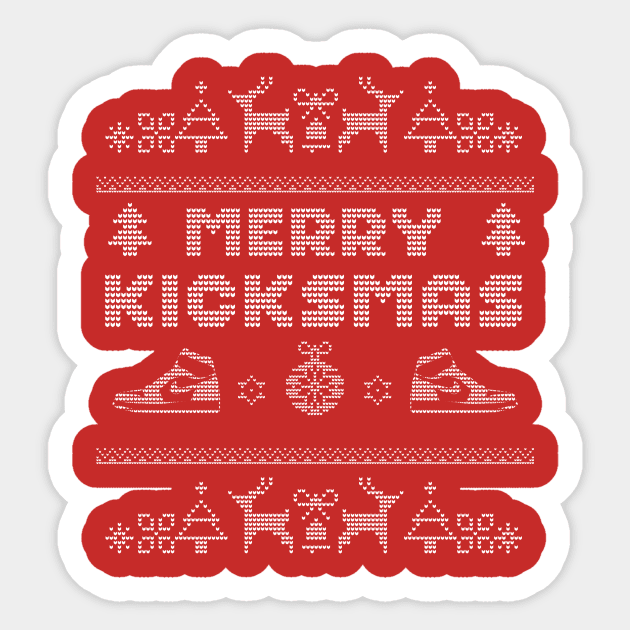 Sneakerhead Christmas- Merry Kicksmas Sticker by hjartistry
